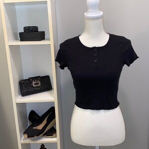 Black Crop Top